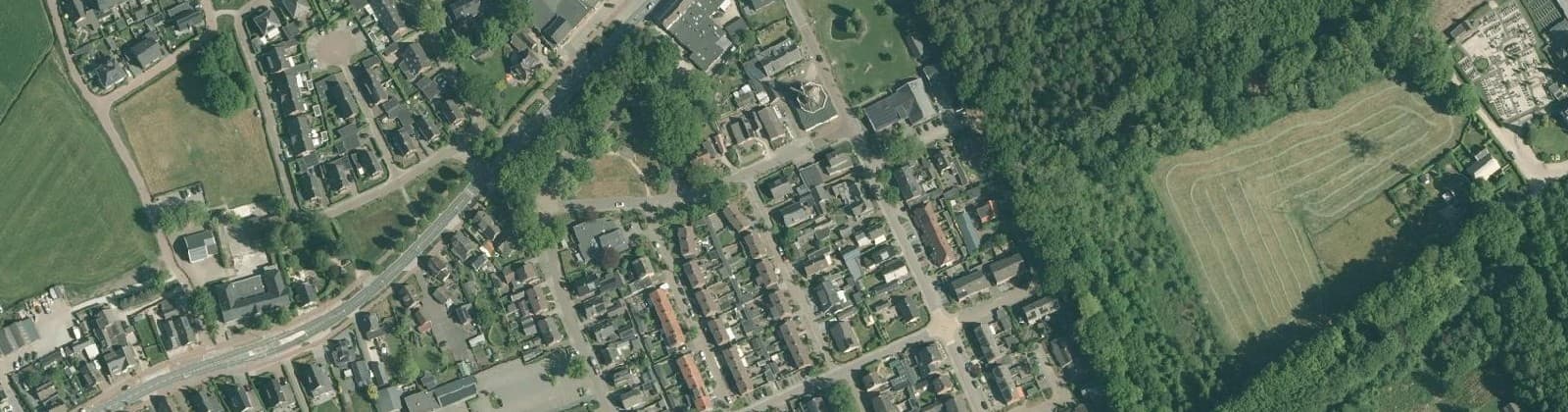 Luchtfoto van Klarenbeek Dorpskern