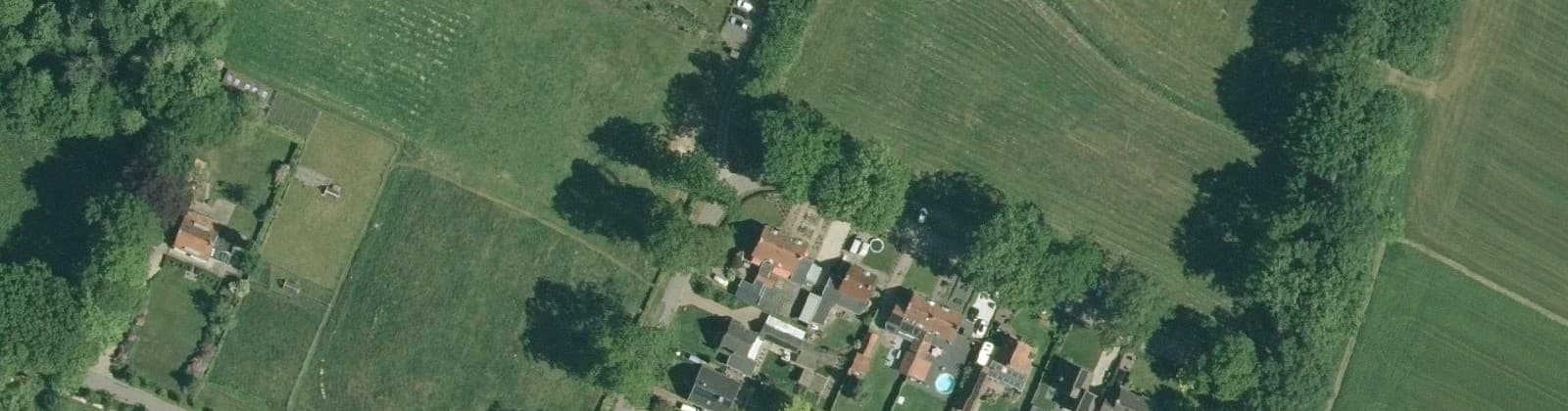 Luchtfoto van Bussloo Dorpskern