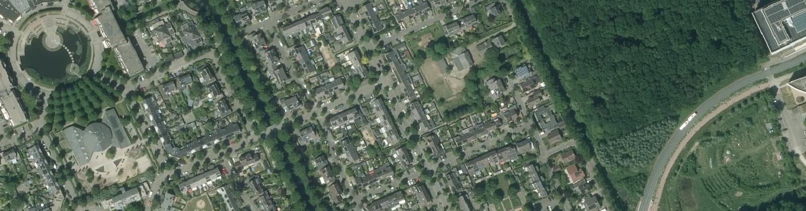 Luchtfoto van Mondriaanbuurt
