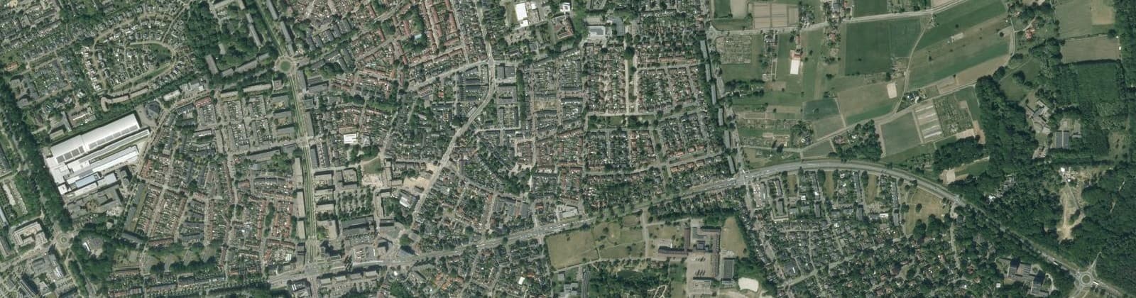 Luchtfoto van Benedenbuurt