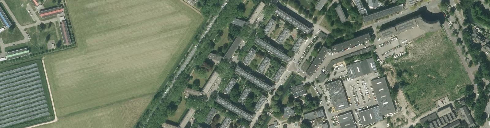 Luchtfoto van Nude-buurt
