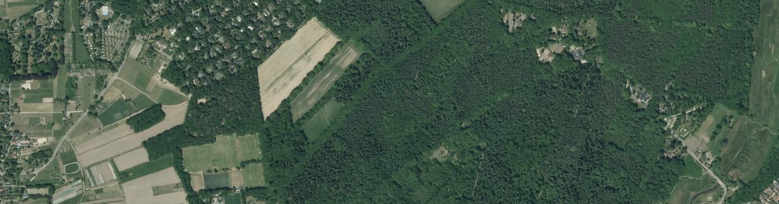 Luchtfoto van Wageningse Berg