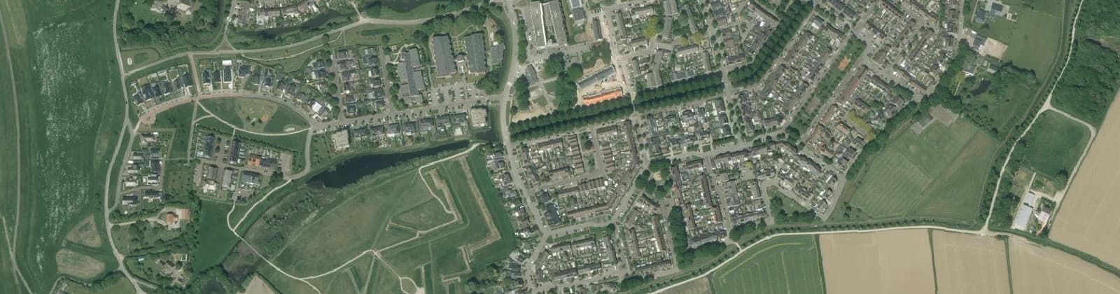 Luchtfoto van De Ganzepoel-Schans