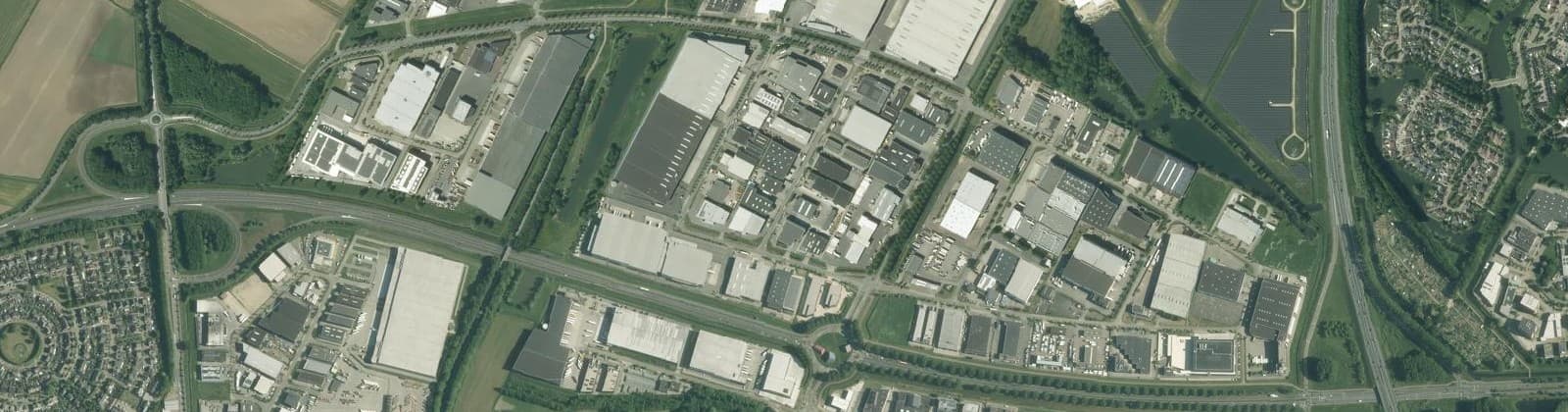 Luchtfoto van Bedrijventerrein Bijsterhuizen