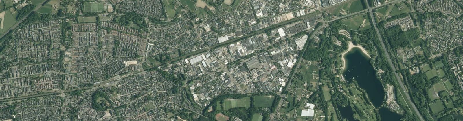 Luchtfoto van Bedrijventerrein Nieuwenweg