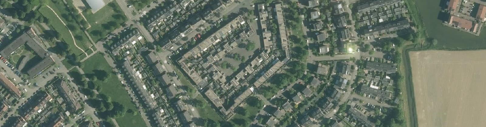 Luchtfoto van De Lingert