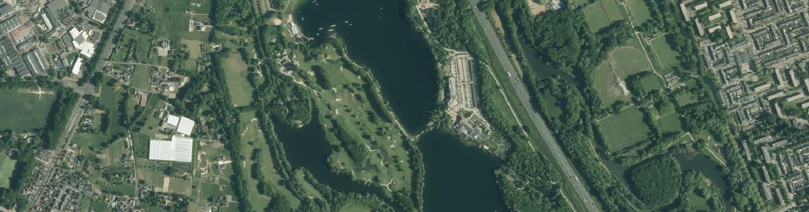 Luchtfoto van Verspreide huizen Hoogbroek