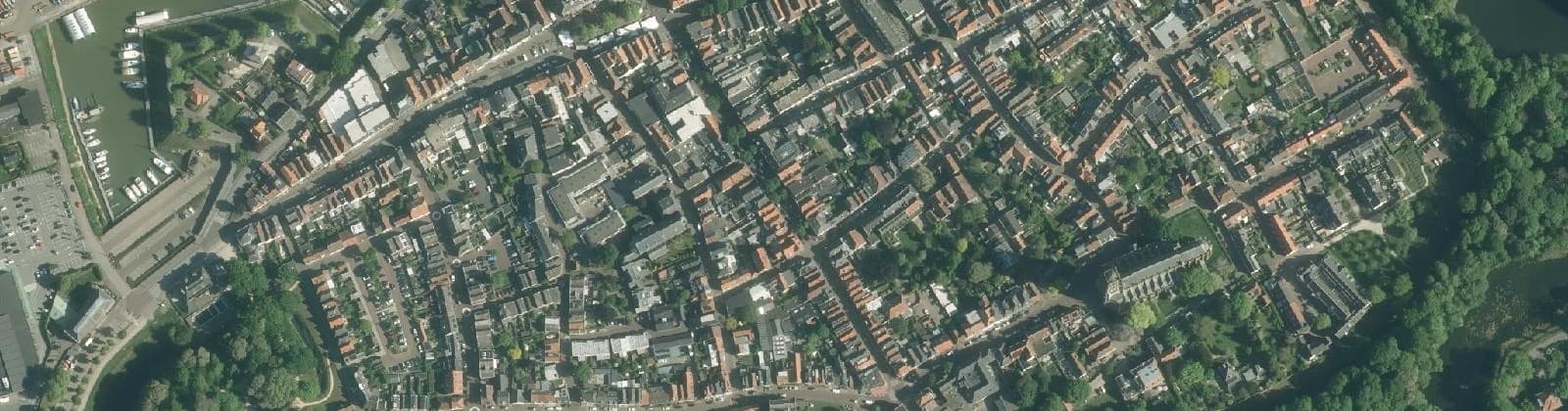 Luchtfoto van Zaltbommel Binnenstad
