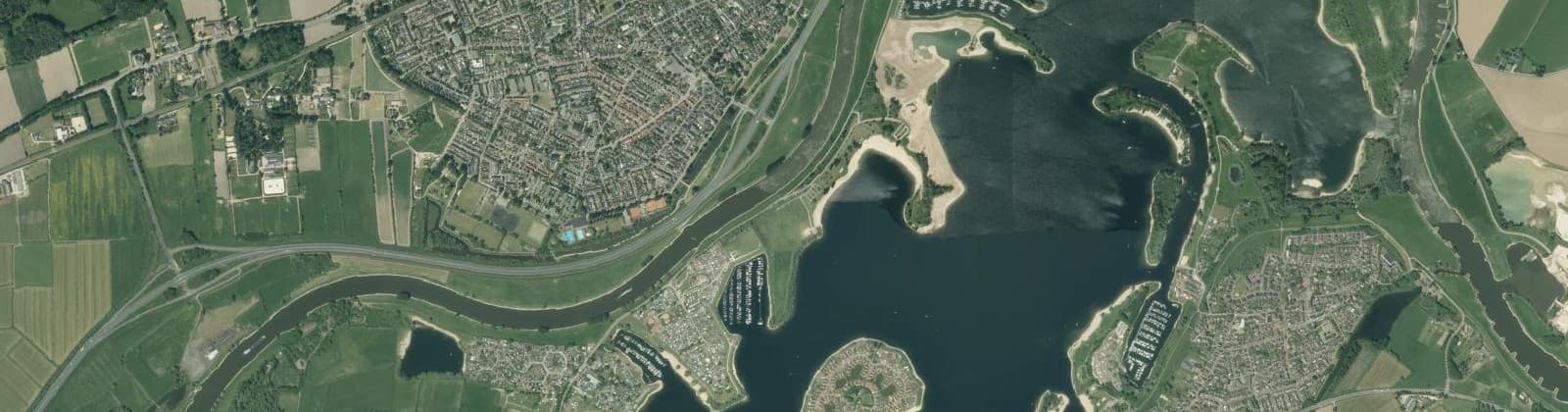 Luchtfoto van Rhederlaag