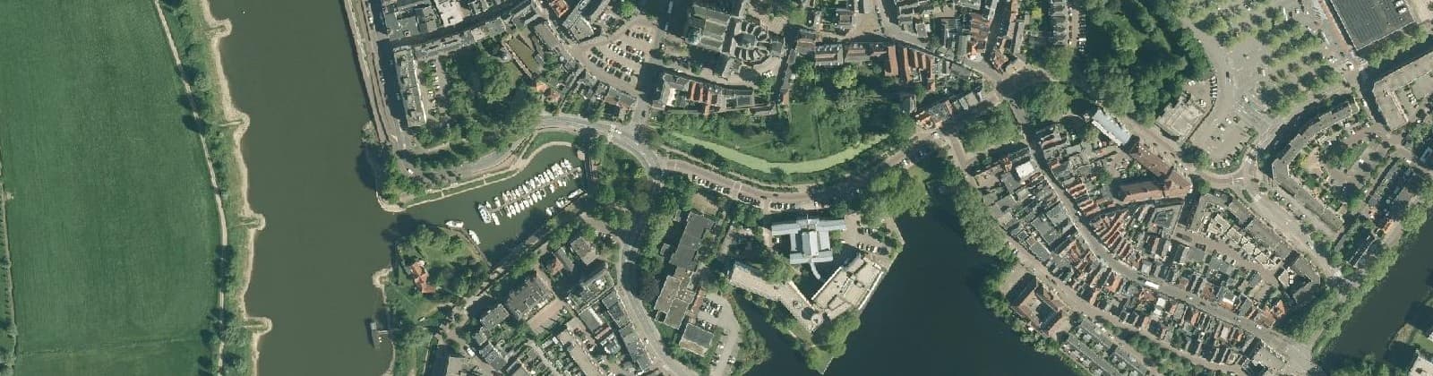 Luchtfoto van Stadskern