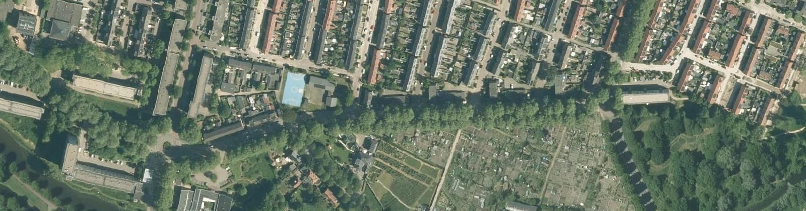 Luchtfoto van Staatsliedenbuurt