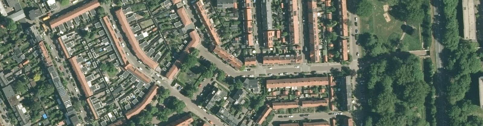 Luchtfoto van Helleraetplein en omgeving
