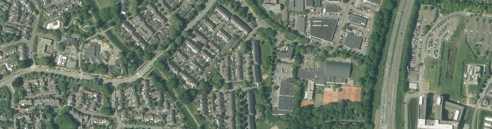 Luchtfoto van Moesmate en Tichelkuilen