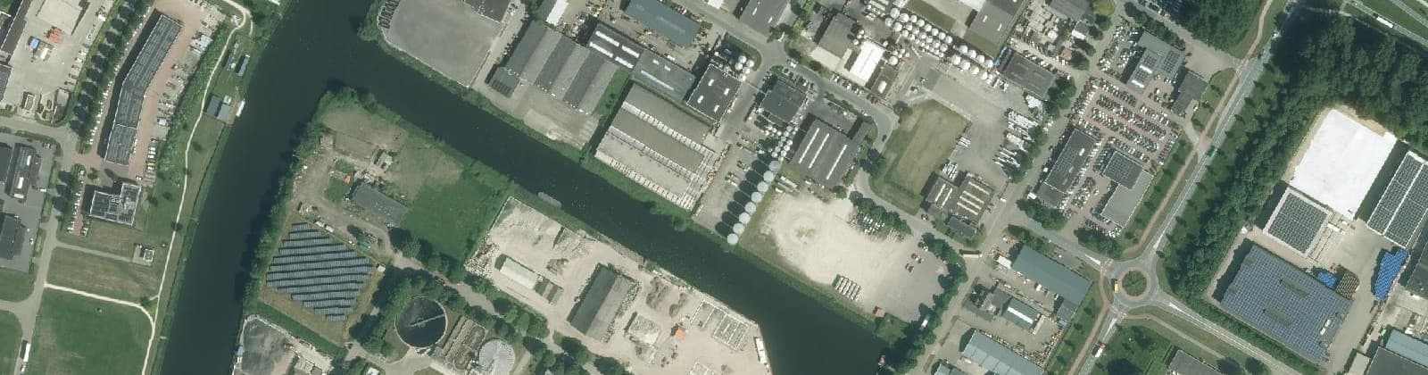 Luchtfoto van Pioniersweg
