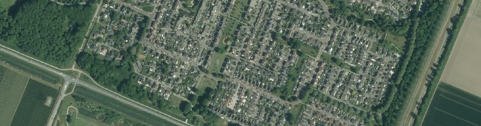 Luchtfoto van De Kruidentuin