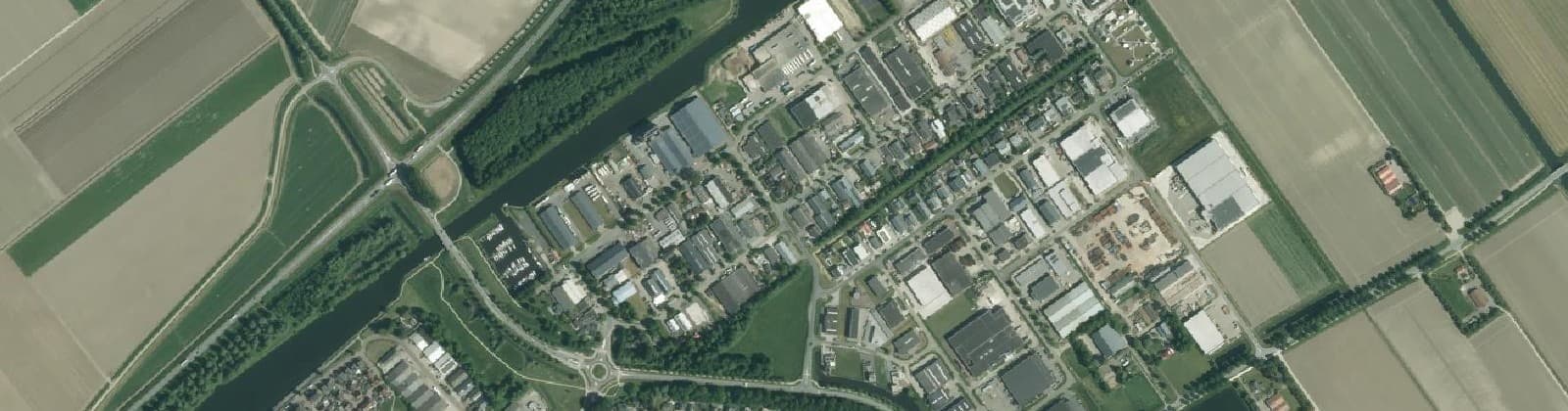 Luchtfoto van Noorderbaan