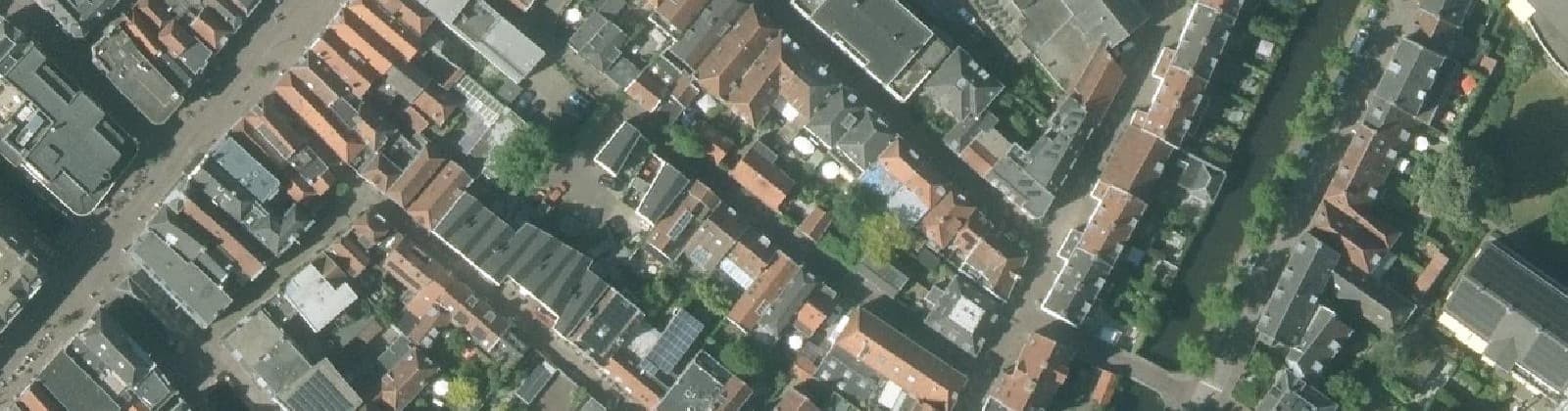 Luchtfoto van Nieuwstraat e.o.