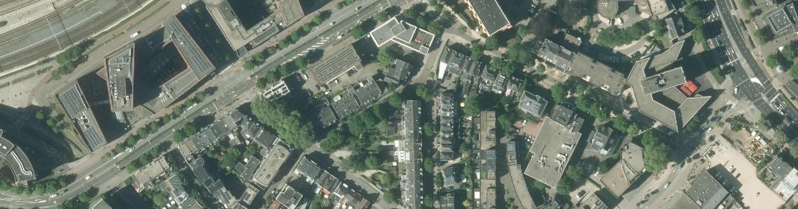 Luchtfoto van Snouckaertlaan e.o.