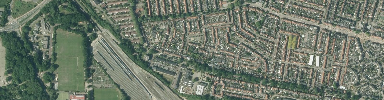 Luchtfoto van Bloemenbuurt-West