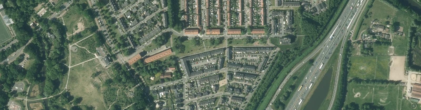 Luchtfoto van Componistenbuurt-Zuid