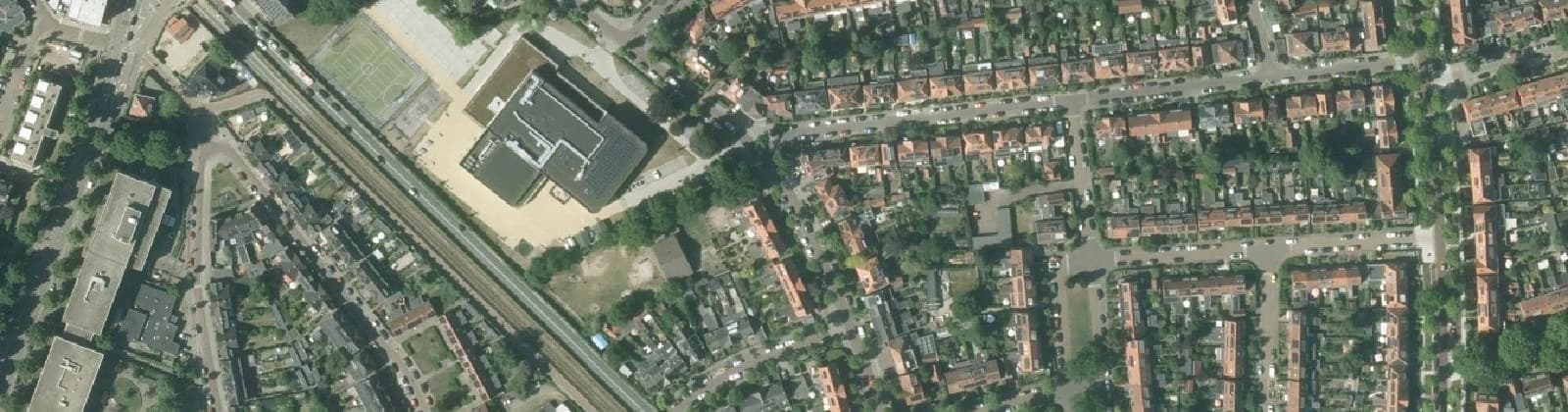 Luchtfoto van Vermeerkwartier-West