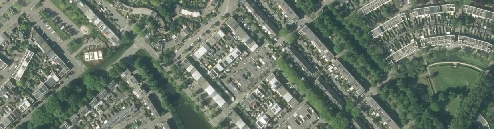 Luchtfoto van Muziekbuurt-Noord