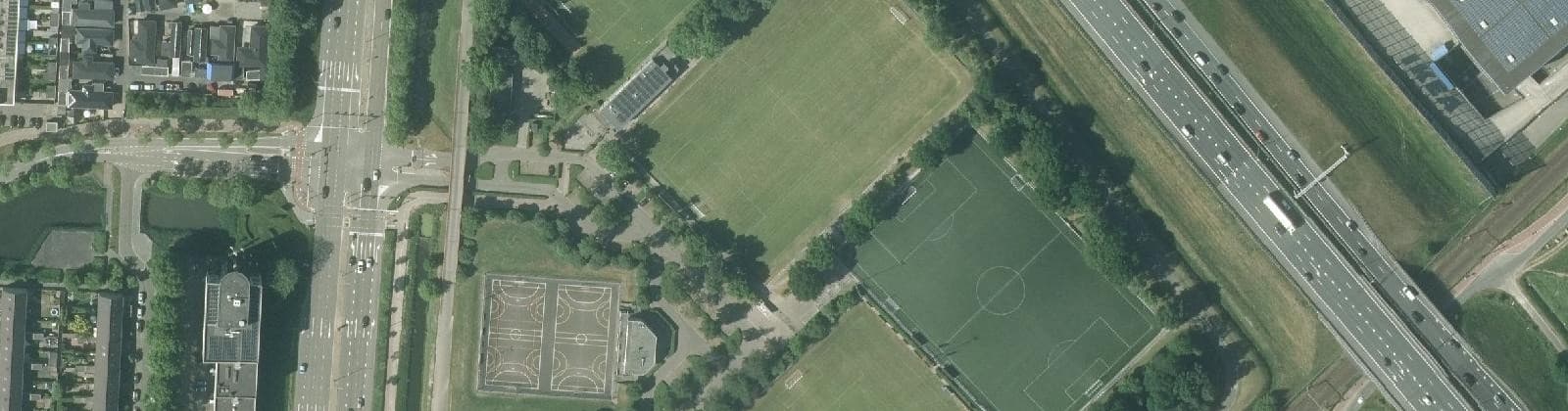 Luchtfoto van Sportpark Zielhorst