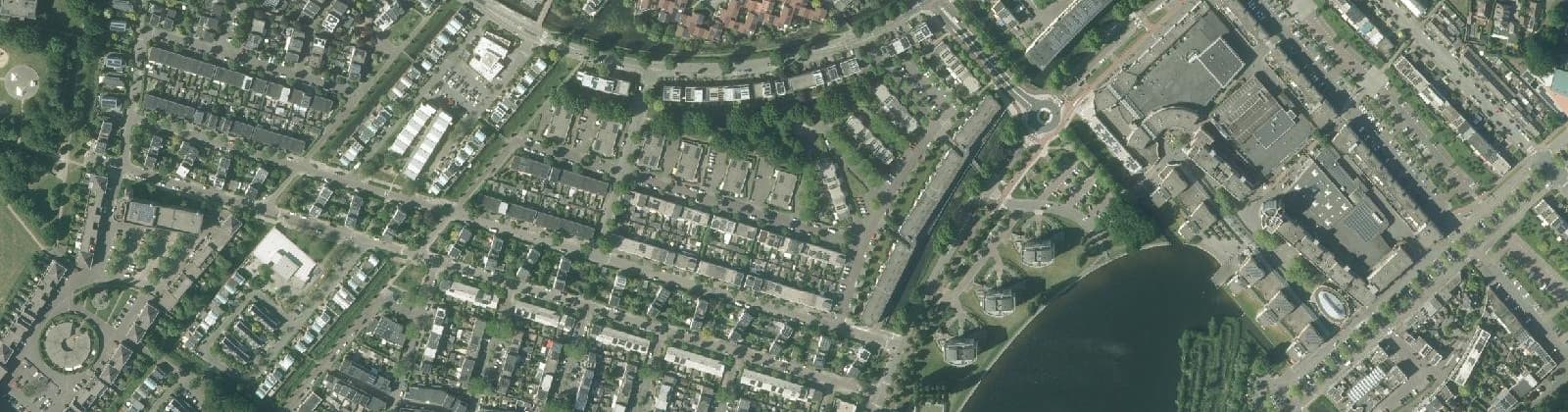 Luchtfoto van Paddenstoelenbuurt