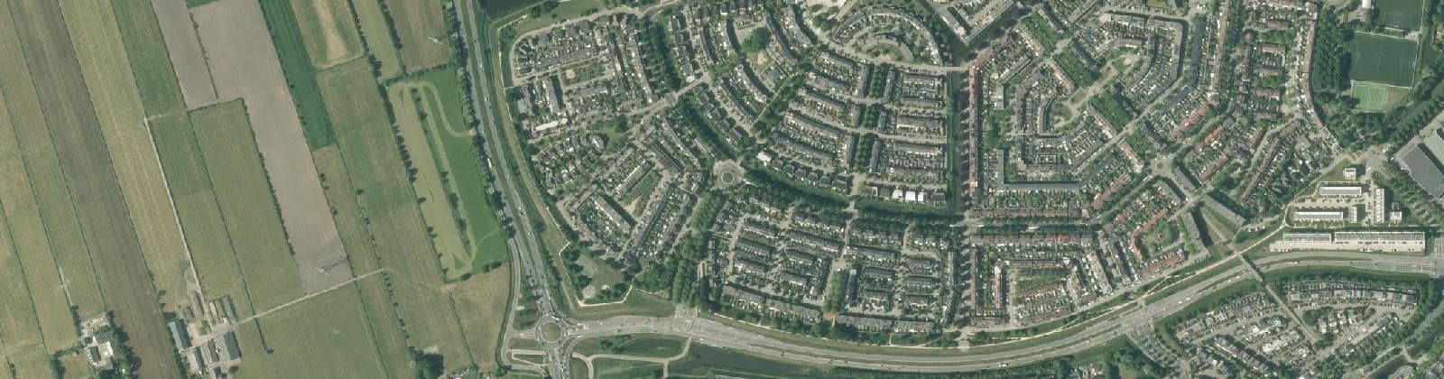 Luchtfoto van Hoge Hoven