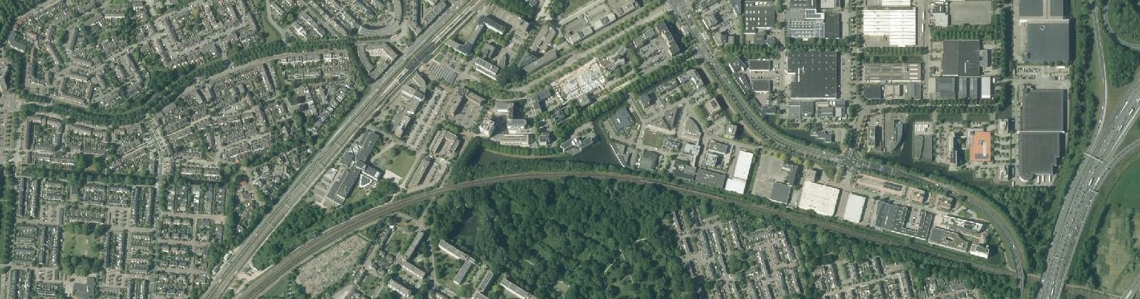 Luchtfoto van Hoefkwartier
