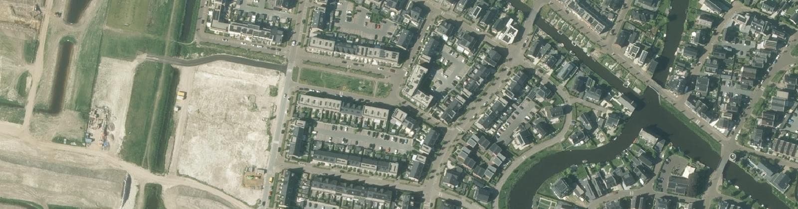 Luchtfoto van Laakse Tuinen