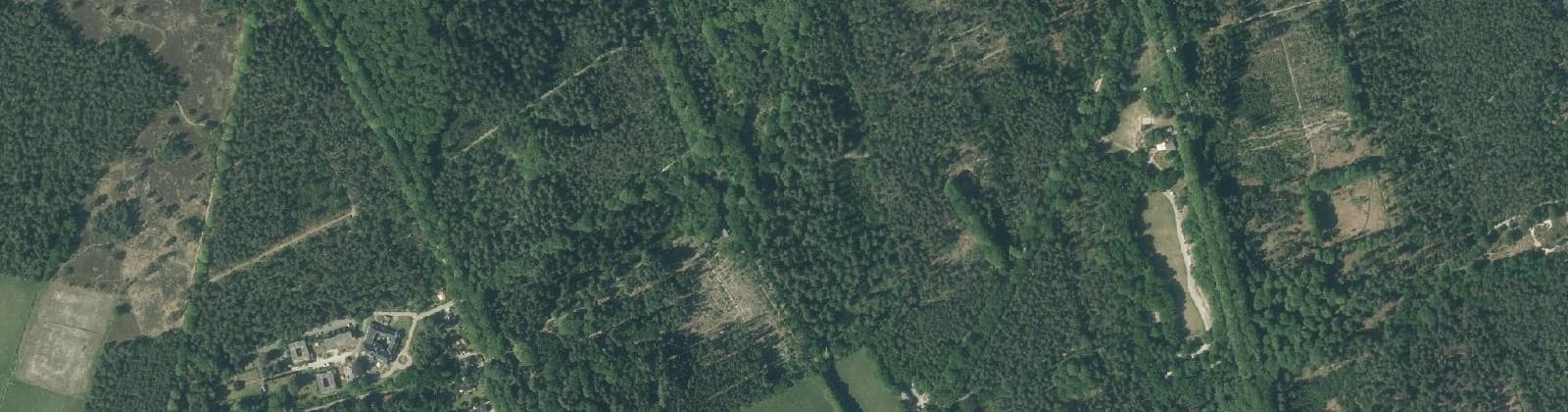 Luchtfoto van Verspreide huizen Lage Vuursche