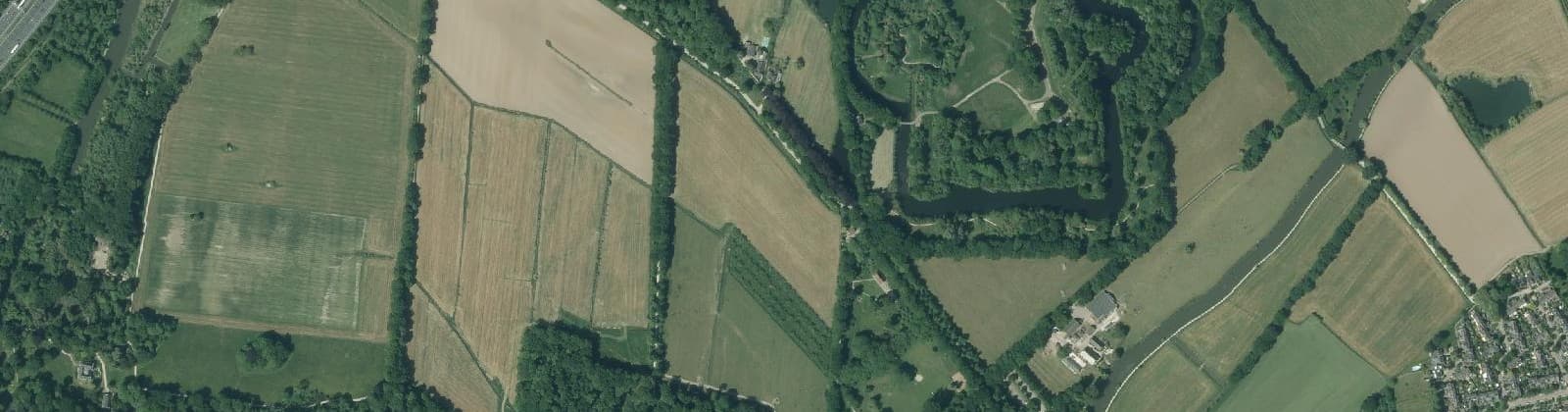 Luchtfoto van Verspreide huizen in het noorden