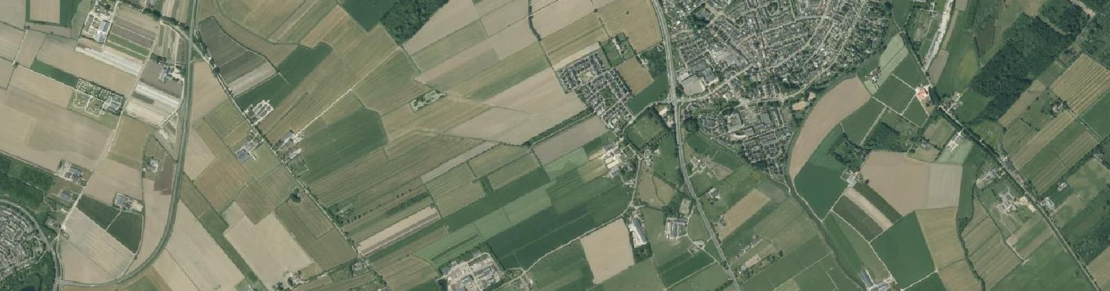 Luchtfoto van Verspreide huizen van Odijk