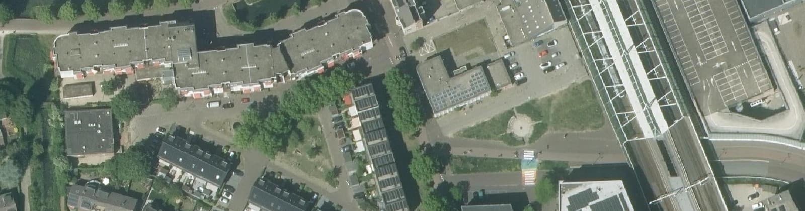 Luchtfoto van Centrum West