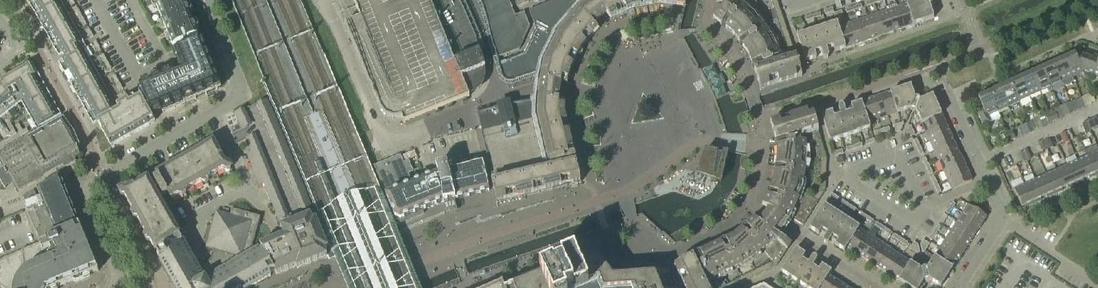 Luchtfoto van Centrum Oost