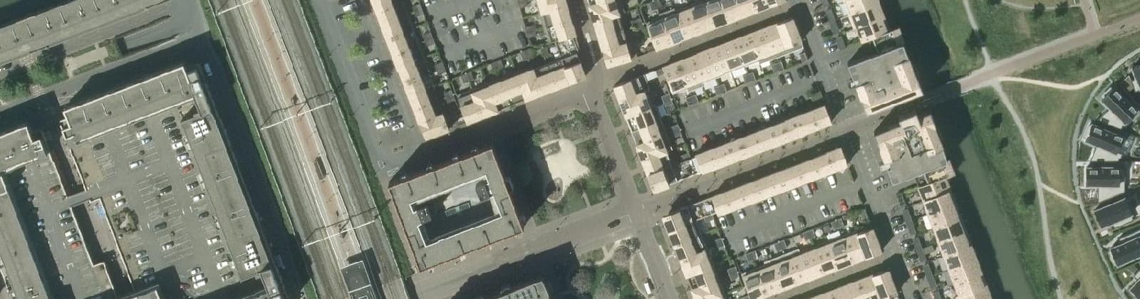 Luchtfoto van Castellum Oost