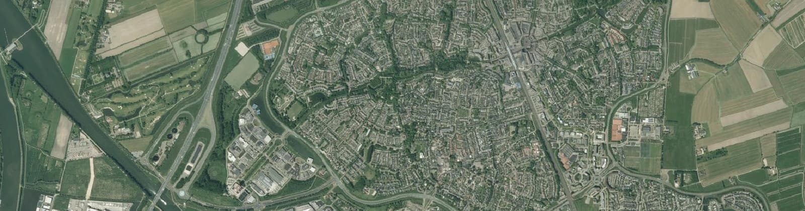 Luchtfoto van Buitengebied Houten West