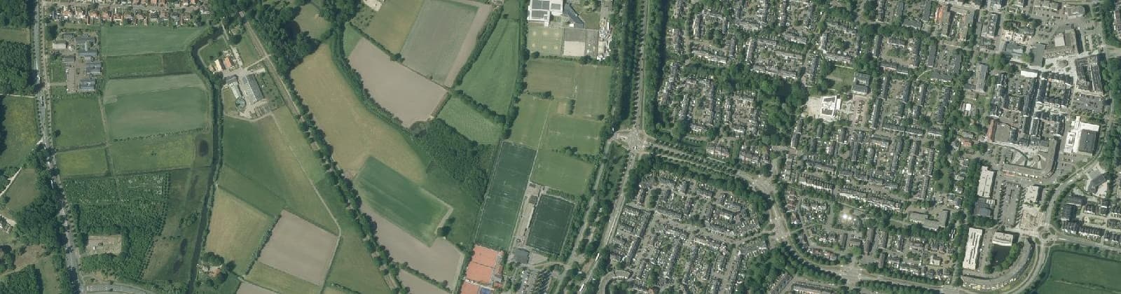 Luchtfoto van Buitengebied Leusden-Centrum West