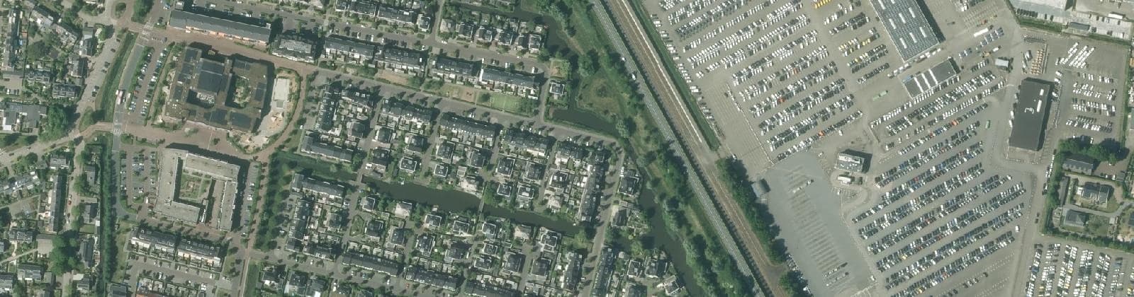 Luchtfoto van Tabaksteeg