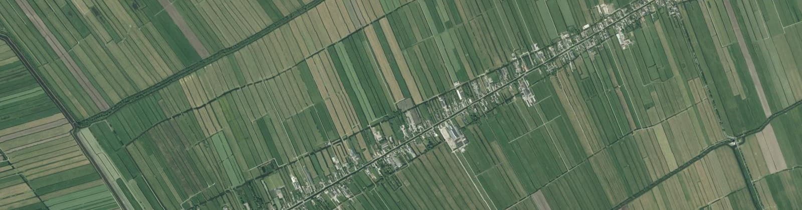 Luchtfoto van Polsbroek-Noordzijdseweg-Zuidzijdseweg
