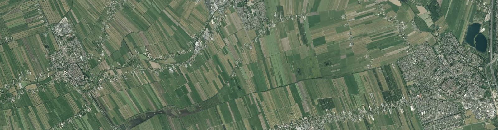 Luchtfoto van Verspreide huizen