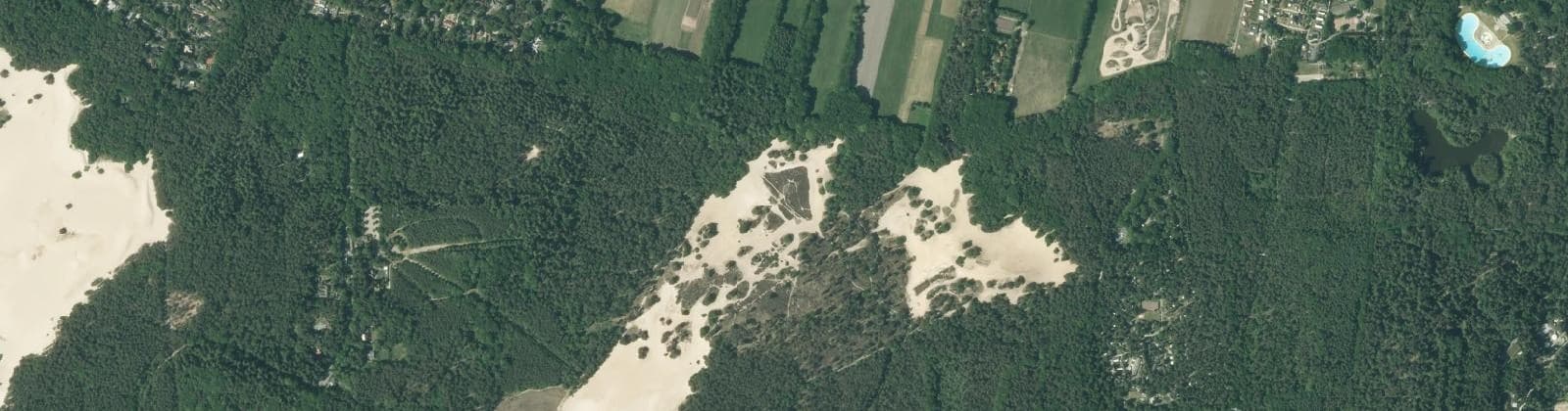 Luchtfoto van Duinen Gebied