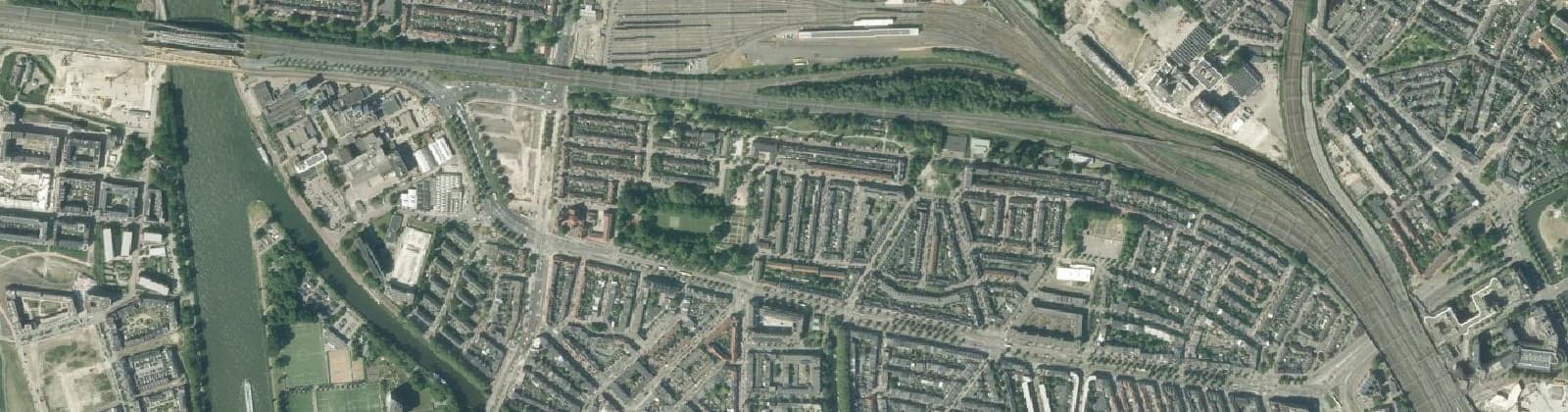 Luchtfoto van Nieuw Engeland, Th. a. Kempisplantsoen e