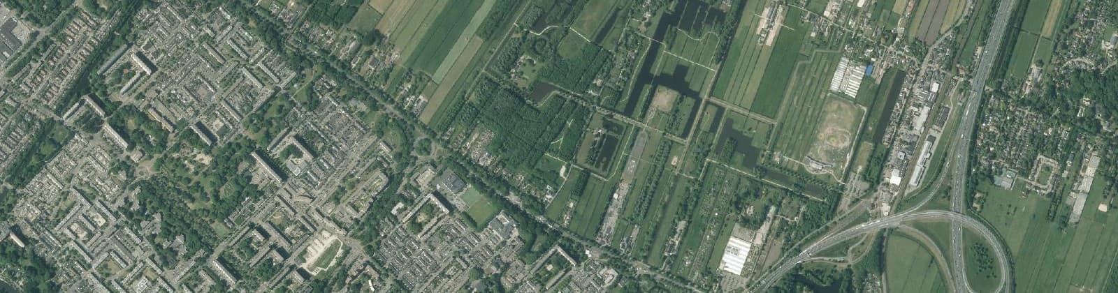 Luchtfoto van Poldergebied Overvecht