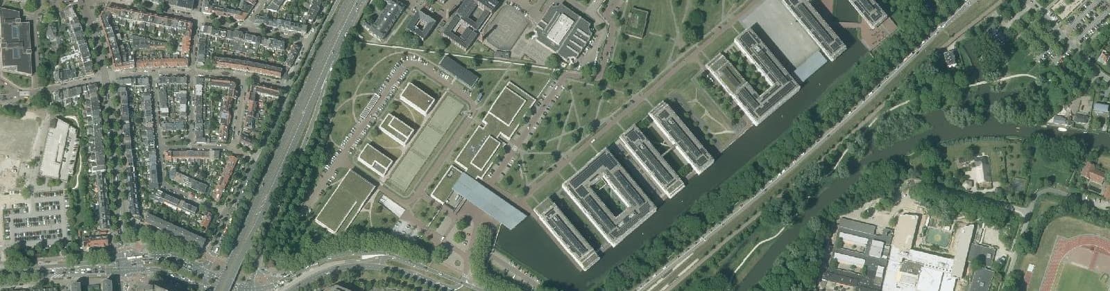 Luchtfoto van Galgenwaard en omgeving