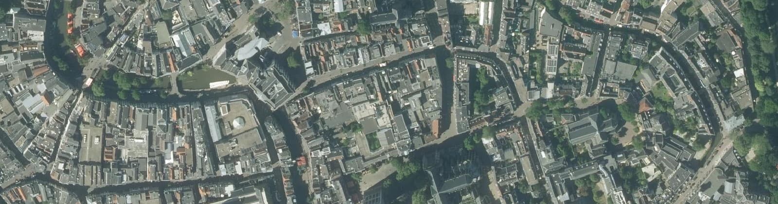 Luchtfoto van Domplein, Neude, Janskerkhof