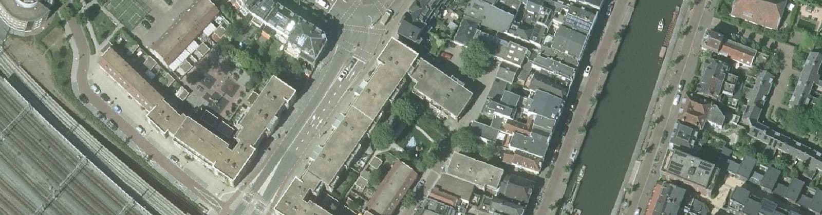 Luchtfoto van Bleekstraat en omgeving