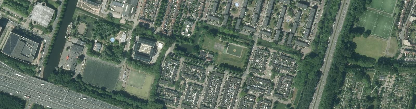 Luchtfoto van Nieuw Hoograven-Zuid