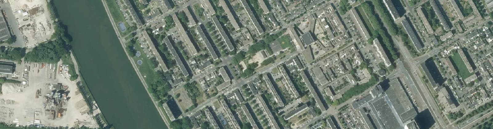Luchtfoto van Kanaleneiland-Noord